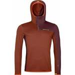 Ortovox Fleece Light Grid SN Hoody M Clay Orange M Pulover na prostem