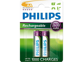 Philips R6B2A260/10 polnilna AA 2600 mAh 2 bateriji