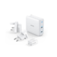 Anker PowerPort III polnilec, adapter, 60W, z nastavki, bel