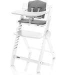Leseno jedilniško stolček Clipp &amp; Clapp, bela