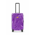 Kovček Crash Baggage STRIPE rumena barva, CB152 - vijolična. Kovček iz kolekcije Crash Baggage. Model izdelan iz plastike.