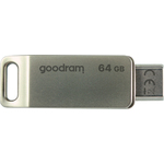 NEW Flash disk 64 GB dvojni USB 3.2 + USB-C OTG ODA3 srebrn