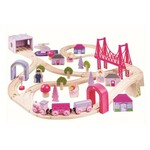 Bigjigs Rail Velika lesena tirnica za princesski vlak