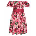 Orsay Temno rožnata ženska cvetlična obleka ORSAY_471671-225000 42