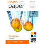 Fotopapir COLORWAY/ visok sijaj 200g/m2, 13x18 / 100 kosov