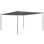 Paviljon z nagnjeno streho 400x400x264 cm antraciten 180 g/m²
