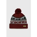 Viking kapa Skuta - bordo. Kapa iz kolekcije Viking. Model izdelan iz tanke, vzorčaste pletenine.