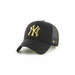 47brand kapa MLB New York Yankees - črna. Kapa s šiltom vrste baseball iz kolekcije 47brand. Model izdelan iz enobarvnega materiala.