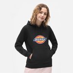 Dickies Majica - črna. S kapuco Pulover iz zbirke Dickies. Model narejen iz tiskane tkanine.