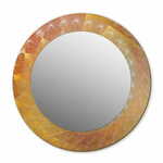 tulup.si Tiskano okroglo ogledalo Spiralna abstrakcija fi 90 cm