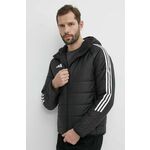 Športna jakna adidas Performance Tiro 24 črna barva, IJ7388 - črna. Športna jakna iz kolekcije adidas Performance. Podložen model, izdelan iz recikliranega materiala.