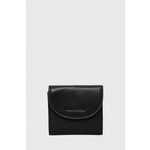 Usnjena denarnica Marc O'Polo ženski, črna barva - črna. Mala denarnica iz kolekcije Marc O'Polo. Model izdelan iz naravnega usnja.