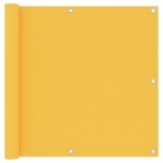 Vidaxl Balkonsko platno rumeno 90x600 cm oksford blago