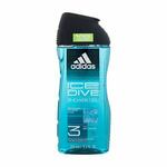 Adidas Ice Dive Shower Gel 3-In-1 osvežilen gel za prhanje 250 ml za moške