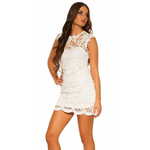 Amiatex Ženska obleka 74295, bela, 8