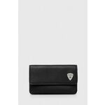 Usnjena denarnica Strellson moški, črna barva - črna. Mala denarnica iz kolekcije Strellson. Model izdelan iz naravnega usnja. Visokokakovosten, udoben material.