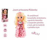 Teddies Plastična lutka Princess Rose 35cm Češka govoreča na baterijo z zvokom