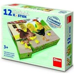 Lesene kocke Pets retro - 12 kock