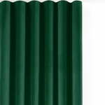 Zelena žametna zavesa za delno zatemnitev 265x225 cm Velto – Filumi