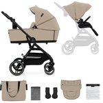 KINDERKRAFT SELECT Voziček kombiniran Yoxi 2v1 Sand Beige