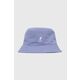 Kangol bombažni klobuk - vijolična. Klobuk iz zbirke Kangol. Model, z ozkim rojem narejen iz gladek material.