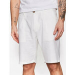 Pepe Jeans Kratke hlače iz tkanine Arkin Short Linen PM800913 Écru Relaxed Fit