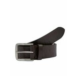 Calvin Klein Jeans Moški pas Classic Flat Lthr Belt 35Mm Aop K50K511518 Rjava