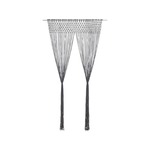 shumee vidaXL Zavesa makrame antracitna 140x240 cm bombaž
