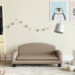 Greatstore Otroški kavč kapučino 70x45x30 cm umetno usnje
