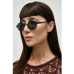 Sončna očala Saint Laurent ženska, črna barva, SL 692 - črna. Sončna očala iz kolekcije Saint Laurent. Model z enobarvnimi stekli in okvirjem iz kovine.