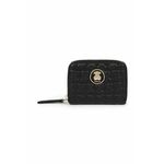 Usnjena denarnica Tous ženski, črna barva - črna. Mala denarnica iz kolekcije Tous. Model izdelan iz naravnega usnja.