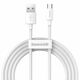 BASEUS Baseus Simple Wisdom kabel micro USB do USB, 2,1 A, 1,5 m (bel) 2 kosa.