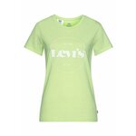 T-shirt Levi's zelena barva - zelena. T-shirt iz kolekcije Levi's. Model izdelan iz tanke, elastične pletenine.