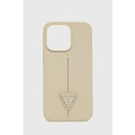 Guess GUHCP13LPSATLE iPhone 13 Pro / 13 6,1" bež/beige trdi ovitek SaffianoTriangle Logo