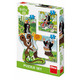 Dino Mole na travniku 3-5 baby puzzle set NOVO