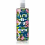 Faith In Nature Wild Rose naravni gel za prhanje za obnovo kožne pregrade za obnovo kožne pregrade 400 ml