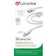 CellularLine USB kabel, Lightning konektor, 2m, bel