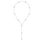 JwL Luxury Pearls Spremenljiva srebrna ogrlica s pravimi baročnimi biseri JL0708 srebro 925/1000