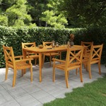 Vidaxl Vrtna miza 200x100x75 cm trden akacijev les