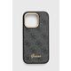 Guess Metal ovitek za iPhone 14 Pro, črn (GUHCP14LHG4SHK)