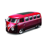 Bburago 1:32 Plus Wolkswagen Van Samba Red