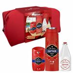 Old Spice Traveler darilni set za moške, z deodorantom, gelom za prhanje in vodico po britju Captain