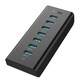 slomart aukey cb-h3 usb hub 7in1 active 7xusb 3.0 5gbps