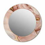 tulup.si Okroglo ogledalo s potiskanim okvirjem Abstraktna tekočina fi 50 cm