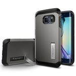 OVITEK ZA SAMSUNG GALAXY S6 EDGE SPIGEN SGP TOUGH ARMOR GUNMETAL