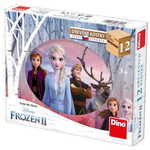 Dino lesene kocke Frozen, 12 kosov