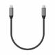 Satechi kabel, pleten, USB-C, 40Gb/s, 80 cm, siv