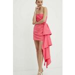 Obleka Bardot ALANIS roza barva, 59273DB - roza. Elegantna obleka iz kolekcije Bardot. Model izdelan iz enobarvne tkanine. Poliester zagotavlja večjo odpornost na gubanje.