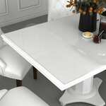 shumee Zaščita za mizo prozorna 90x90 cm 2 mm PVC