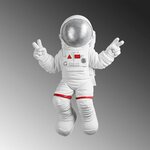 PEACE SIGN ASTRONAUT - 2 WALLXPERT